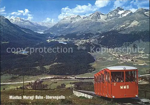 Zahnradbahn Muottas Muragl Oberengadin  Kat. Bergbahn