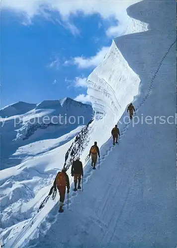 Wandern Bergsteigen Biancograt Piz Bernina Kat. Berge