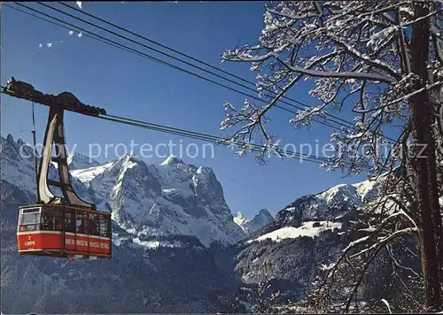 Seilbahn Meiringen Reuti Engelhoerner Wetterhorngruppe Moench Eiger  Kat. Bahnen