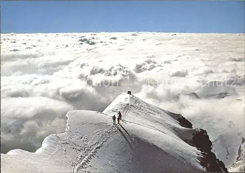 Gletscher Piz Palue O. Gipfel Bergsteiger  Kat. Berge