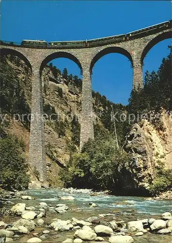 Viadukte Viaduc Landwasser Rhaetische Bahn Filisur  Kat. Bruecken
