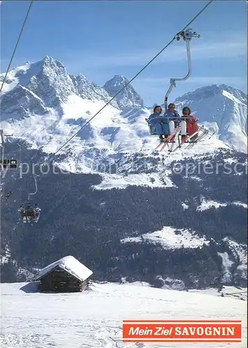 Sessellift Tigignas Somtgant Piz Mitgel Tinzenhorn Savognin Kat. Bahnen