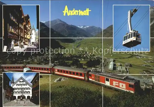 Eisenbahn Seilbahn Andermatt  Kat. Eisenbahn