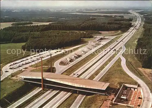 Autobahn Bundesautobahn Brueckenrasthaus Dammer Berge  Kat. Autos