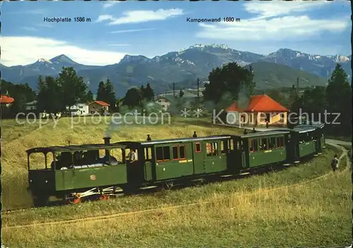 Eisenbahn Chiemseebahn Kampenwand Hochplatte Kat. Eisenbahn