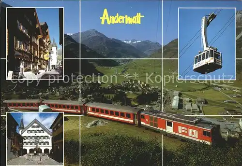 Eisenbahn Seilbahn Andermatt am Gotthard Kat. Eisenbahn