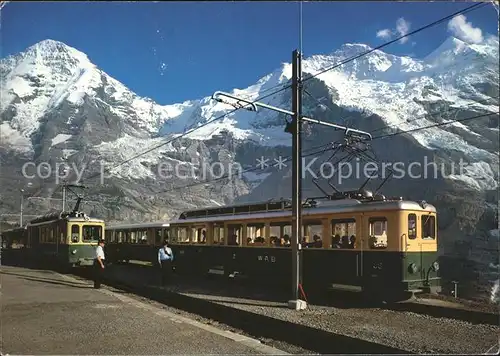 Eisenbahn Wengernalp Bahn Moench Jungfrau Kat. Eisenbahn