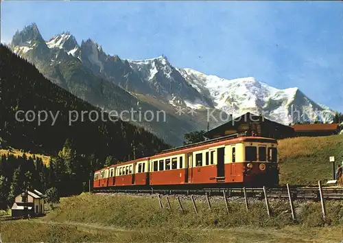 Eisenbahn Le Fayet Martigny Chamonix Mont Blanc  Kat. Eisenbahn