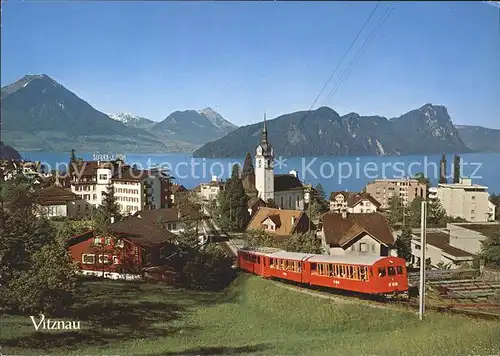 Zahnradbahn Vitznau Vierwaldstaettersee Buochserhorn Stanserhorn  Kat. Bergbahn