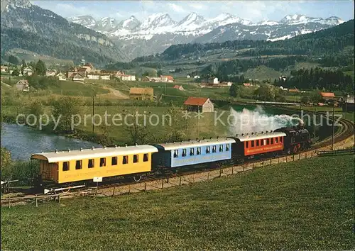 Eisenbahn Amor Express Bodensee Toggenburg Bahn Nesslau Neu St. Johann  Kat. Eisenbahn