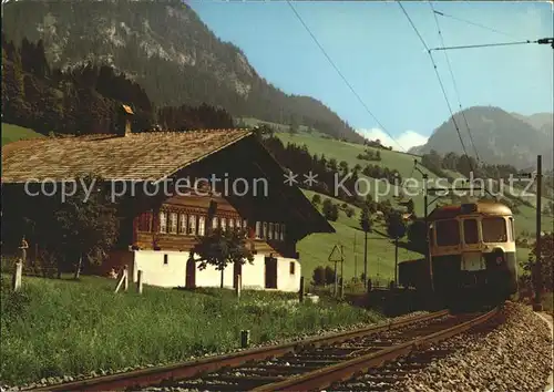 Eisenbahn Simmental Bahn Oberwil Golden Pass  Kat. Eisenbahn