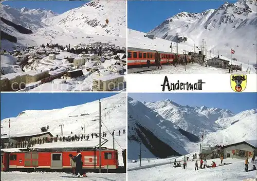 Eisenbahn Andermatt Skigebiet Naetschen Kat. Eisenbahn