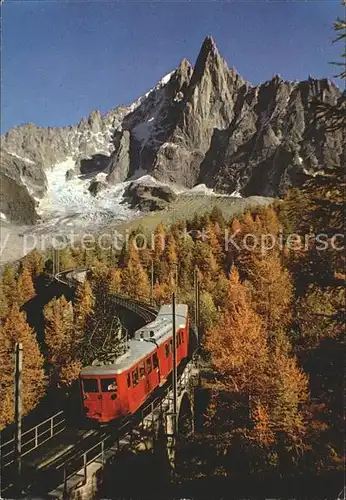 Eisenbahn Montenvers Aiguille du Dru  Kat. Eisenbahn