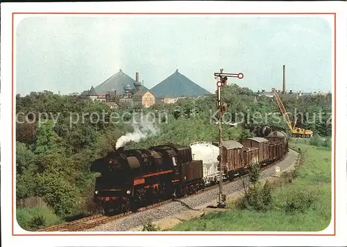 Eisenbahn Lok 58 3032 Gueterzug Ronneburg Kat. Eisenbahn