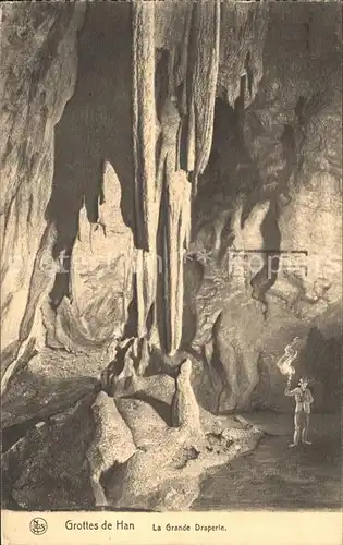 Hoehlen Caves Grottes Grottes de Han Grande Draperie Kat. Berge