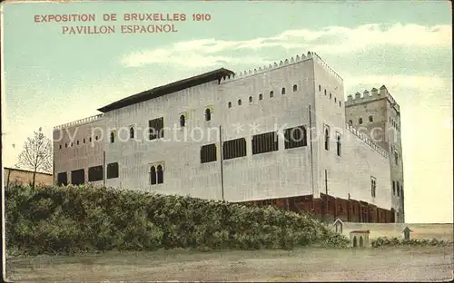 Exposition Universelle Bruxelles 1910 Pavillon Espagnol Kat. Expositions