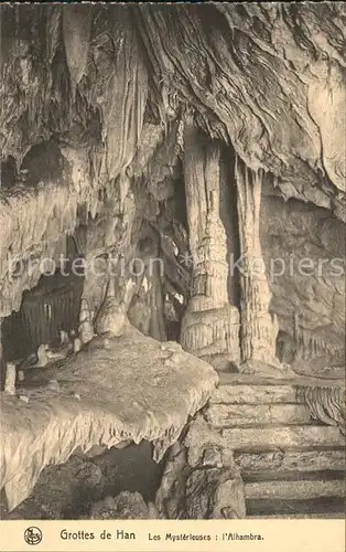 Hoehlen Caves Grottes Grottes de Han Les Mysterieuses Alhambra Kat. Berge