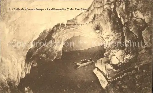 Hoehlen Caves Grottes Remouchamps Debarcadere Au Precipice Kat. Berge