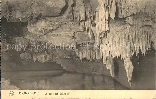 Hoehlen Caves Grottes Grottes de Han Salle des Draperies Kat. Berge