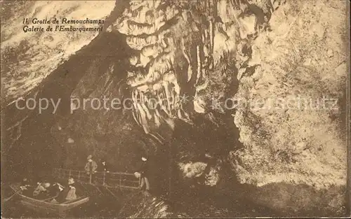 Hoehlen Caves Grottes Remouchamps Galerie de l Embarquement  Kat. Berge