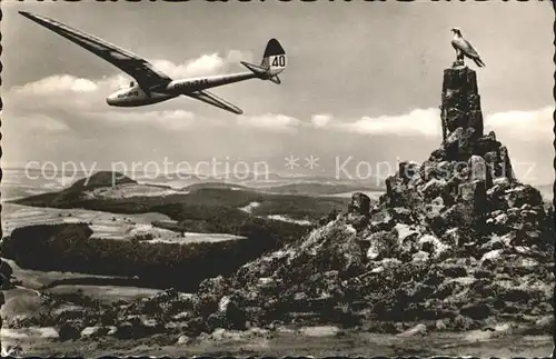 Segelflug Fliegerdenkmal Wasserkuppe  Kat. Flug