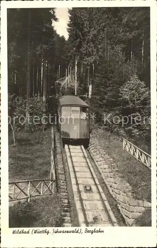 Bergbahn Wildbad Schwarzwald  Kat. Bergbahn