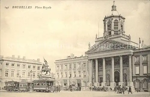 Strassenbahn Bruxelles Place Royale  Kat. Strassenbahn