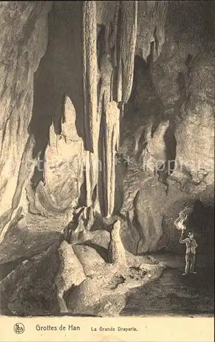 Hoehlen Caves Grottes Grottes de Han Grande Draperie Kat. Berge