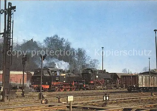 Lokomotive Gueterzugdampflokomotive 861141 Bahnhof Zittau Kat. Eisenbahn