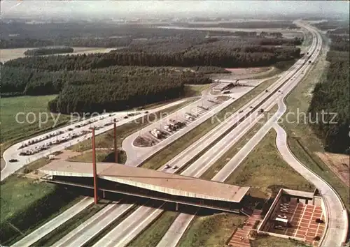 Autobahn Hansa Linie Brueckenrasthaus Dammer Berge  Kat. Autos