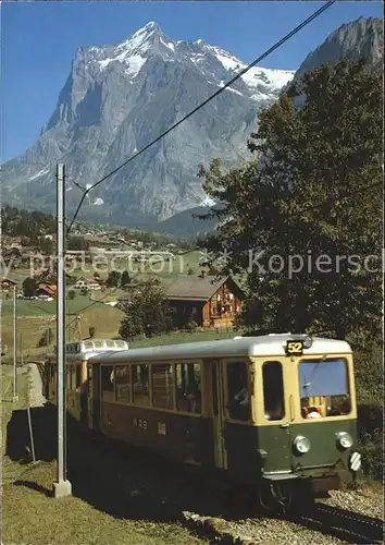 Eisenbahn Grindelwald WAB Wetterhorn Kat. Eisenbahn