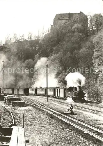 Eisenbahn Schmalspurbahn Wolkenstein Joehstadt Kat. Eisenbahn