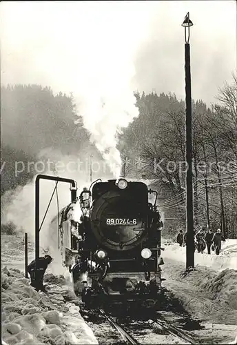 Eisenbahn Harzbahn Wassernehmen Eisfelder Talmuehle Kat. Eisenbahn