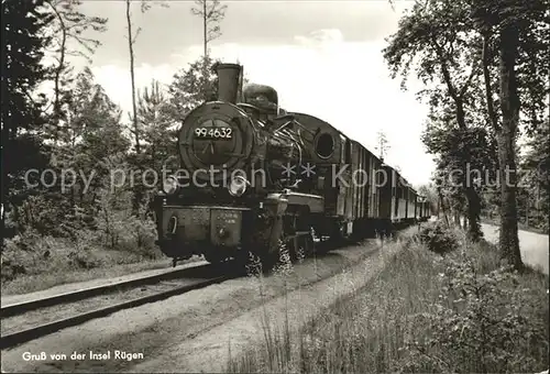 Lokomotive 99 4632 Insel Ruegen  Kat. Eisenbahn