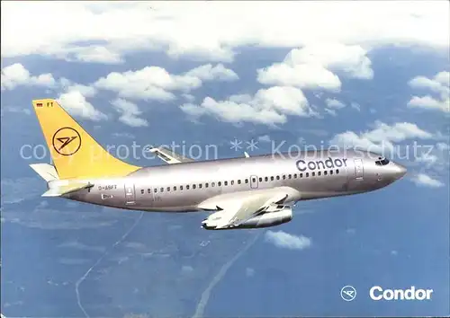 Flugzeuge Zivil Condor Europa Jet Boeing 737 230 Kat. Airplanes Avions