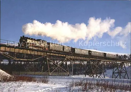 Eisenbahn Schmalspur Dampflokomotive 99 1771 7 Viadukt Oberwiesenthal  Kat. Eisenbahn