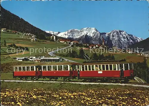 Eisenbahn Stubaitalbahn Fulpmes Freischwimmbad Telfes  Kat. Eisenbahn