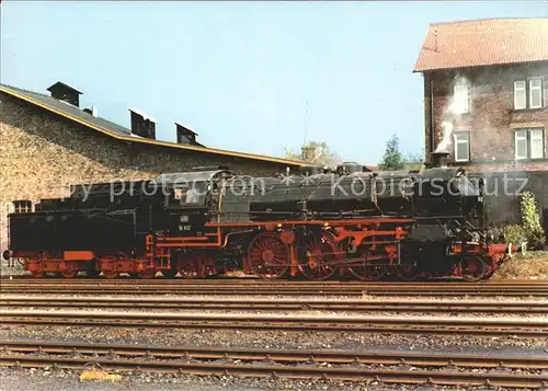 Lokomotive Bahnhofgaststaette Neuenmarkt  Kat. Eisenbahn