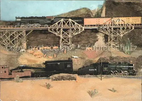 Modellbau Eisenbahn Freital Lok Santa Fe Free Valley Railroad  Kat. Spielzeug