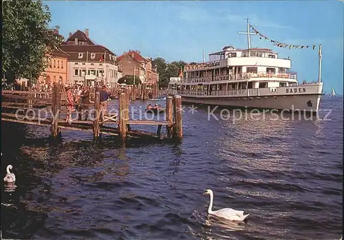 Motorschiffe Baden Bodensee Fahrgastschiff  Kat. Schiffe