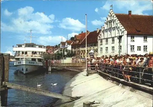 Motorschiffe Baden Meersburg am Bodensee Hafen  Kat. Schiffe
