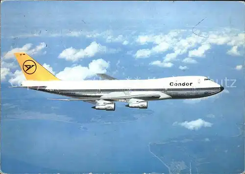 Flugzeuge Zivil Condor Jumbo Jet Boeing 747 Kat. Airplanes Avions