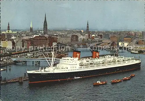 Dampfer Oceanliner Hanseatic Hamburg Hafen  Kat. Schiffe