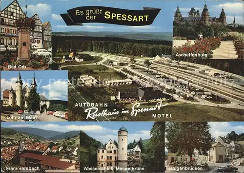 Autobahn Rasthaus Spessart Motel Heigenbruecken Frammersbach  Kat. Autos
