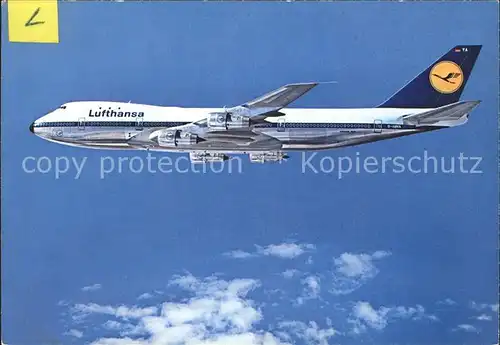 Lufthansa Boeing Jet 747 Kat. Flug