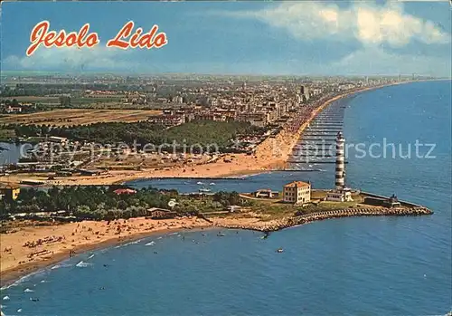 Leuchtturm Lighthouse Jesolo Lido Fliegeraufnahme Kat. Gebaeude