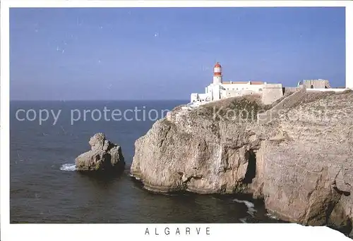 Leuchtturm Lighthouse Cabo Sao Vicente Algarve  Kat. Gebaeude