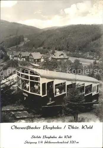 Bergbahn Oberweissbach  Kat. Bergbahn