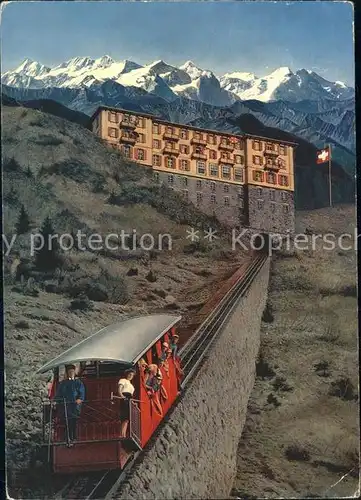 Zahnradbahn Hotel Stanserhorn Kulm Berner Alpen  Kat. Bergbahn