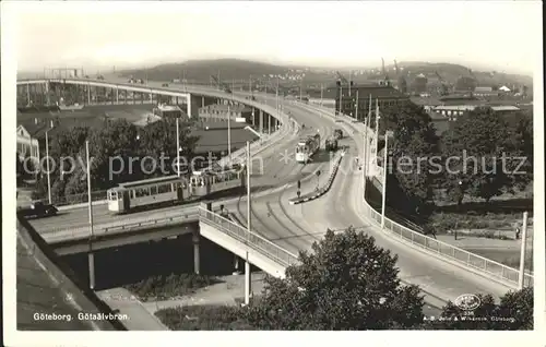 Strassenbahn Goeteborg Goetaalvbron Kat. Strassenbahn